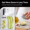 Box Grater Cheese Shredder - Cheese Grater with Handle - Graters for Kitchen Stainless Steel Food Grater - Garlic Mincer Tool and Vegetable Peeler